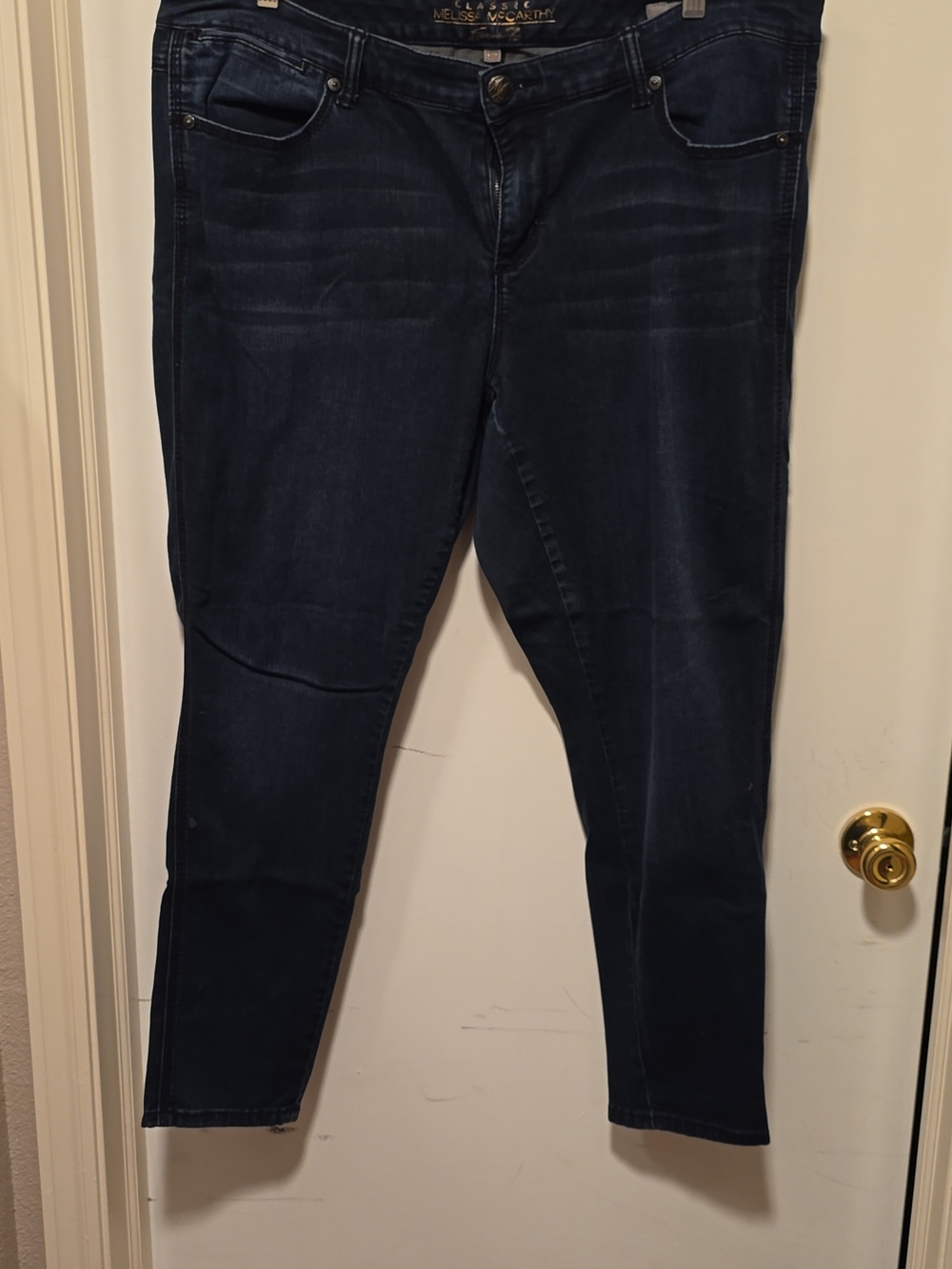 Melissa McCarthy 7 Navy Straight Leg Jeans (M10*15P)